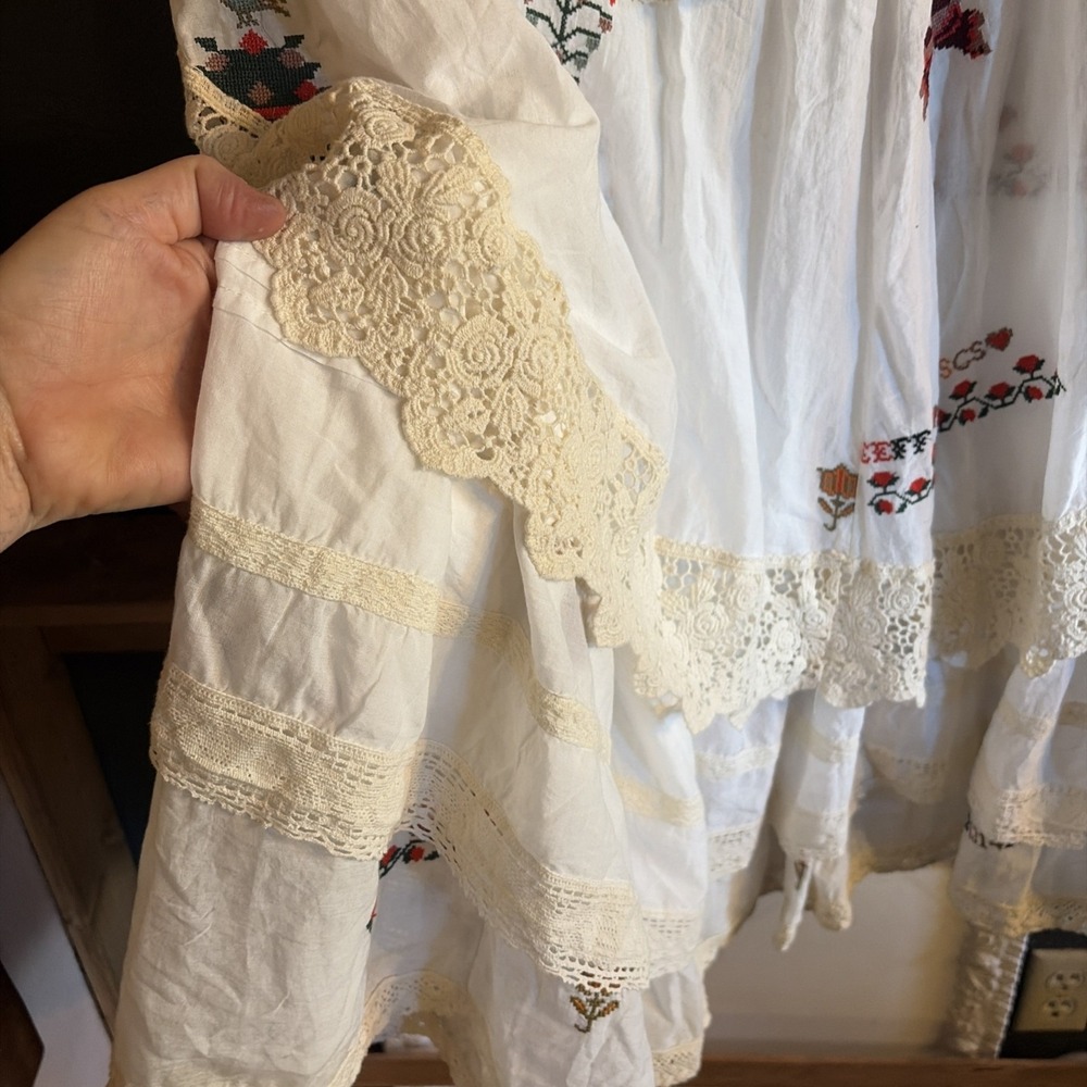 Kimchi Blue Embroidered Lace Horse Bohemian Cottagecore Skirt Women's Size XL - Picture 3 of 8
